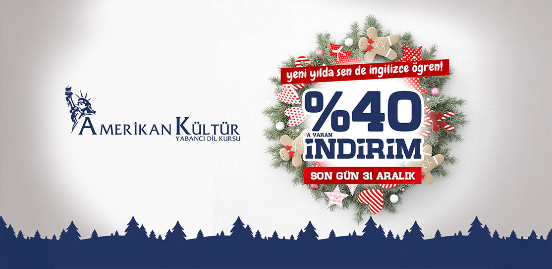 İzmir Yelki Amerikan Kültür Şubelerinde Yıl Sonu Kampanyası! %40'a Varan İndirim Başladı